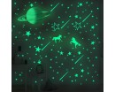 Glow in The Dark Stars Saturn Luminous Unicorns - Glowing Stars for Ceiling and Wall Decals